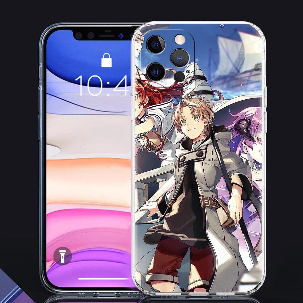

Роскошный чехол для телефона Mushoku Tensei Anime для iPhone 14 13 Pro 11 12 Max X XR XS 7 8 Plus SE, прозрачный мягкий силиконовый чехол Fundas iPhone 7 8 SE