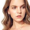 Stainless Steel Gold Silver Color Roman Numeral Zircon Stud Earrings Fashion Luxury Waterproof Earrings for Women Jewelry Gift