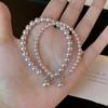 Exquisite Women's S925 Sterling Silver Manta Rose Pearl Bracelet - High-End Minimalist Design