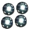 HALSUN Wireless LED Magnetic Set of 4 Light, Steady/Flashing, Ultra-Small Switch, (White)