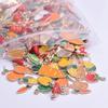 30 stuks/partij Willekeurig Gemengde Emaille Bedels Voor Sieraden Maken Benodigdheden Zon Maan Ster Fruit Dier Bedel Hanger Materialen DIY Oorbellen