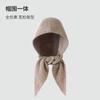 New Balaclava hat and scarf integrated women's winter versatile warm scarf knitted wool hooded