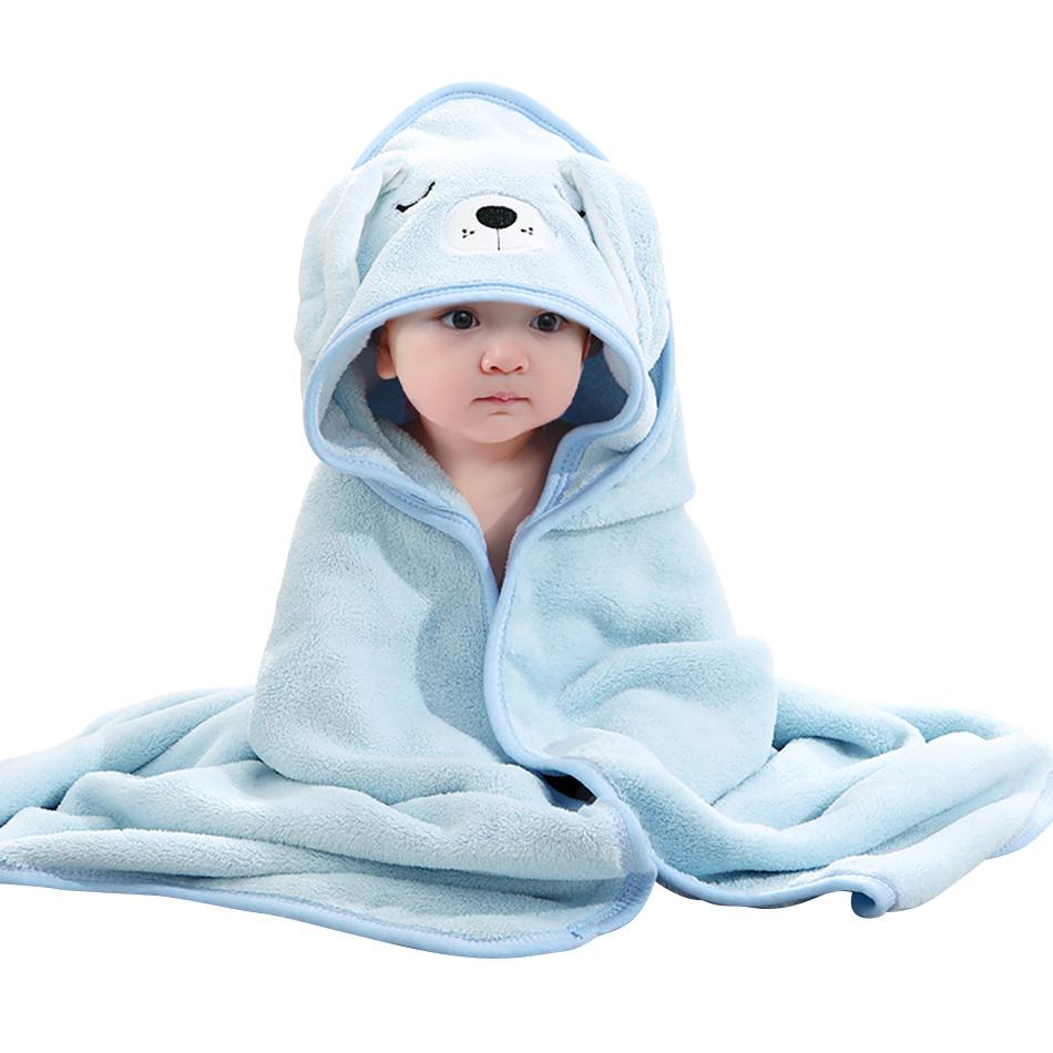 Baby Cover Boy Girl Dino Animal Hooded Cold Blankets Baby Crib Kit Accessories Infant Kids Swaddling Bath Velvet Quick-Dry Towel