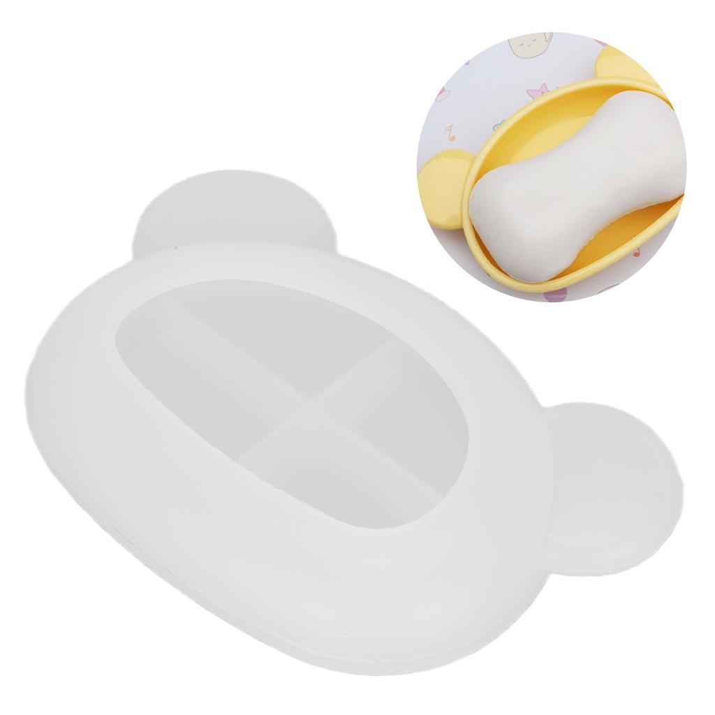 Bear Head Tray Resin Molds Irregular Storage Silicone Molds for DIY Soap Dish Home Decoration