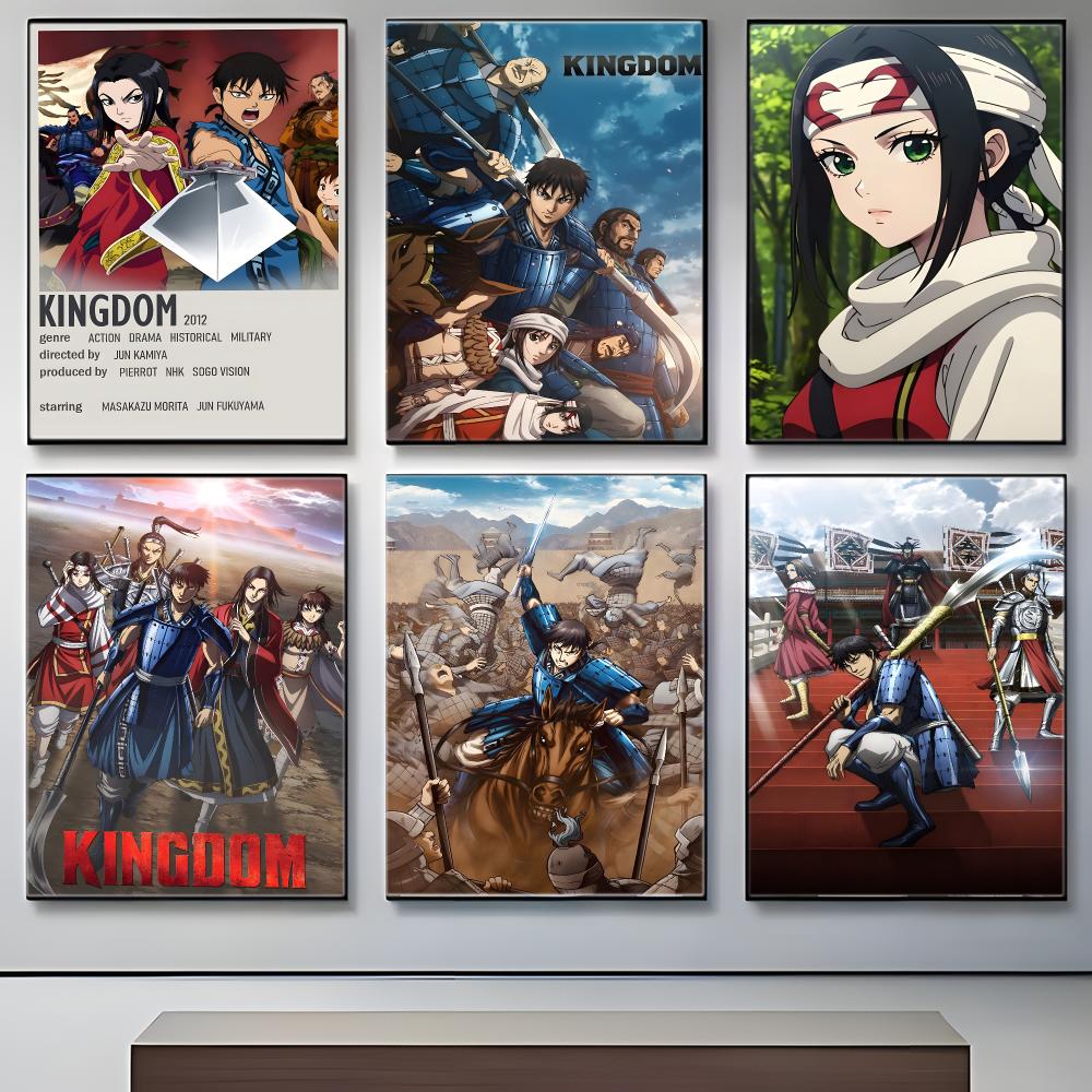 Anime K-Kingdom Poster  Self-adhesive Art Waterproof Paper Sticker Coffee House Bar Room Wall Decor
