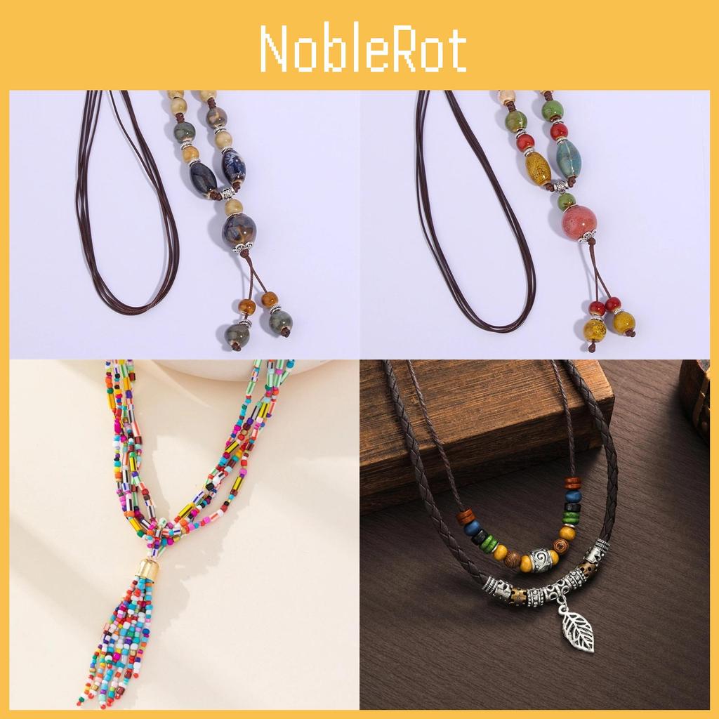 Multilayer Beaded Jewelry With Metal Pendant For Office Casual Women Accessories