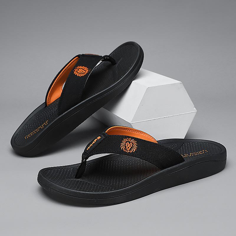 Men's Shoes Summer New Outdoor Flip-flops Fashion Classic Breathable Solid Color Simple Casual Beach Sandals Trendy Shoes