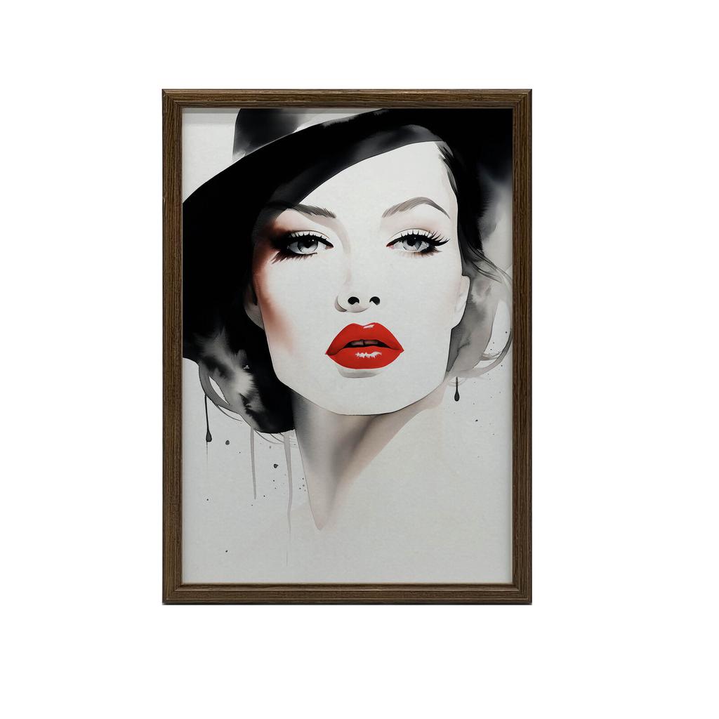 Portrait of Delicacy Portrait of Delicacy, 30X40 Cm, Gold Aluminum Frame, 230 Gsm Matte Paper