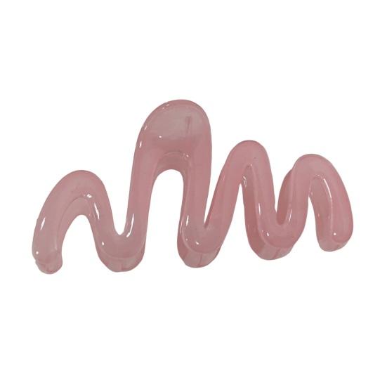 

Hair Claw Macaron Color Series Large Gripping Hair Claw Wave Shape Glossy Back Head Shark Hair Claw Hair Accessories