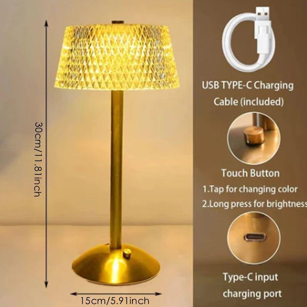 Dimmable Led Touch Table Lamp 3 Color Dimmable Desk Light Creative Gift Beside Lamp