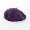 Autumn And Winter Fashion Large Head Circumference Solid Beret Simple And Versatile Women'S Warm Artist Hat