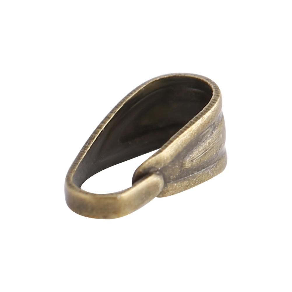 300Pcs Celsius Bag Pendant Connector Pinch Clips Clasps Snap Jewelry Findings Alloy Bails (Gold)