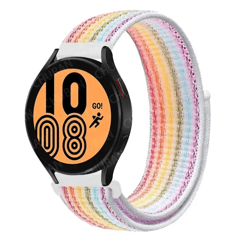 20mm/22mm Nylon Loop For Samsung Galaxy Watch 7/6/4/Classic/3/5/pro/Active 2 Sport Breathable Band Huawei Watch GT 4-3-2e Strap