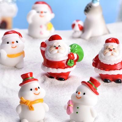 New Santa Claus Cute Snowman Micro Landscape DIY Bonsai Decoration Snow Landscape Ornament Sea Lion Christmas Ornament