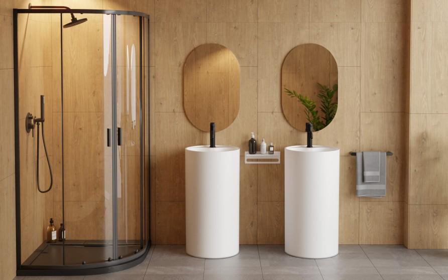 VEO II gold low washbasin tap Besco