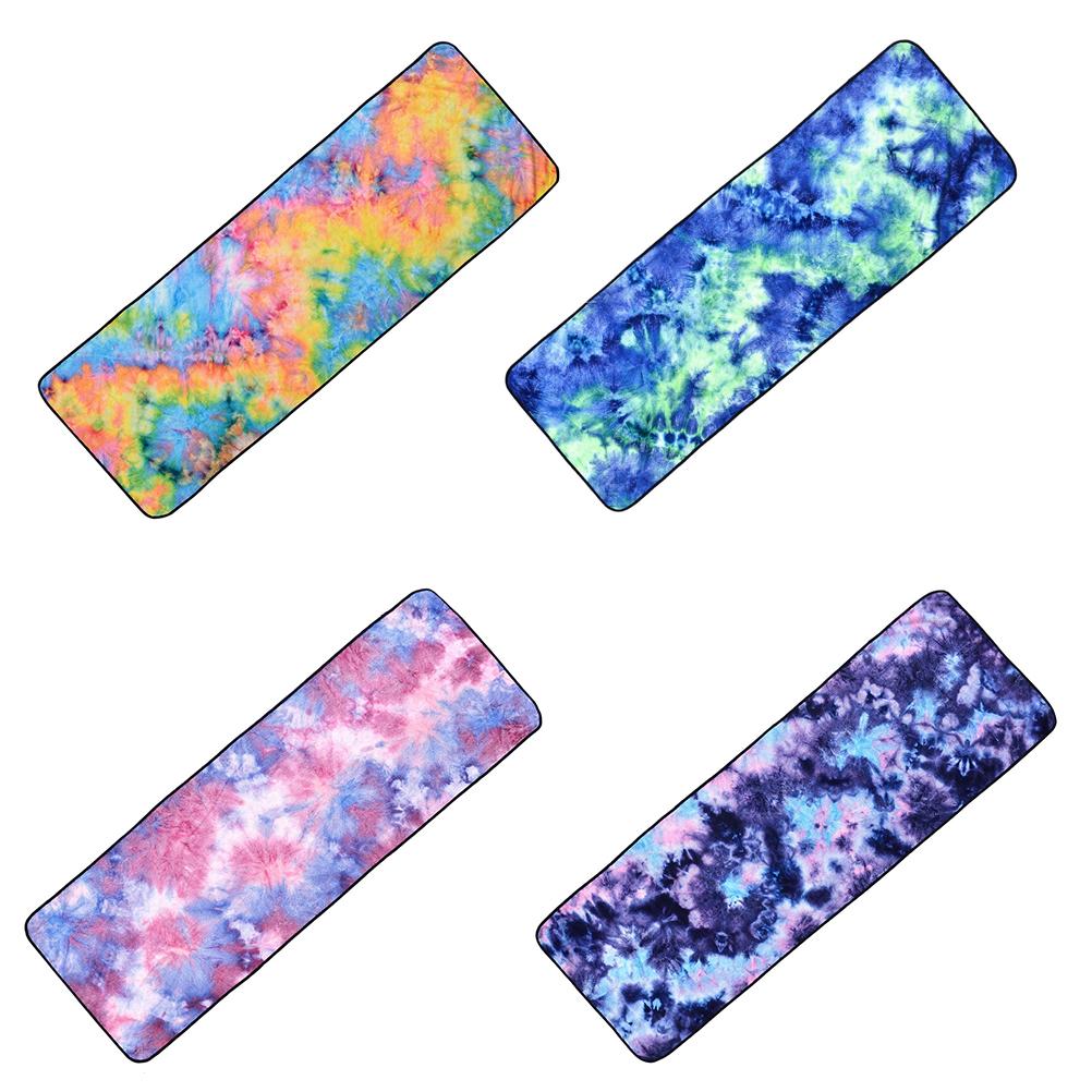 Microfiber Yoga Towel Mat with Non Slip Silicone Particles Backside Soft Travel Sport Fitness Exercise Beach Towel