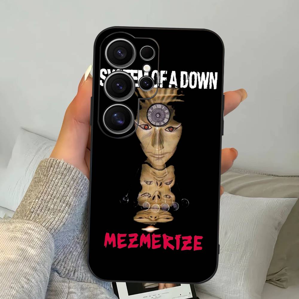 Metal Band System Of A Down Phone Case For Samsung S 24 Fe 25 Ultra Plus 20 Lite 21 30 22 23 24 22 Ultra 5G Fundas