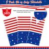 3Pcs Patriotic Tablecloths for 4th of July Decorations,Red White Blue Star Plastic Disposable Table Cover for Fourth of July Memorial Patriotic Day