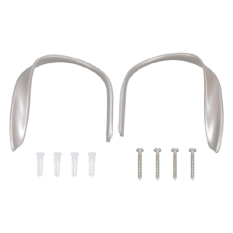 Contemporary Metal Drapery Tiebacks 2 Pack Wall Mounted Curtain Holdbacks Hooks Accessories for Elegant Interior Decors