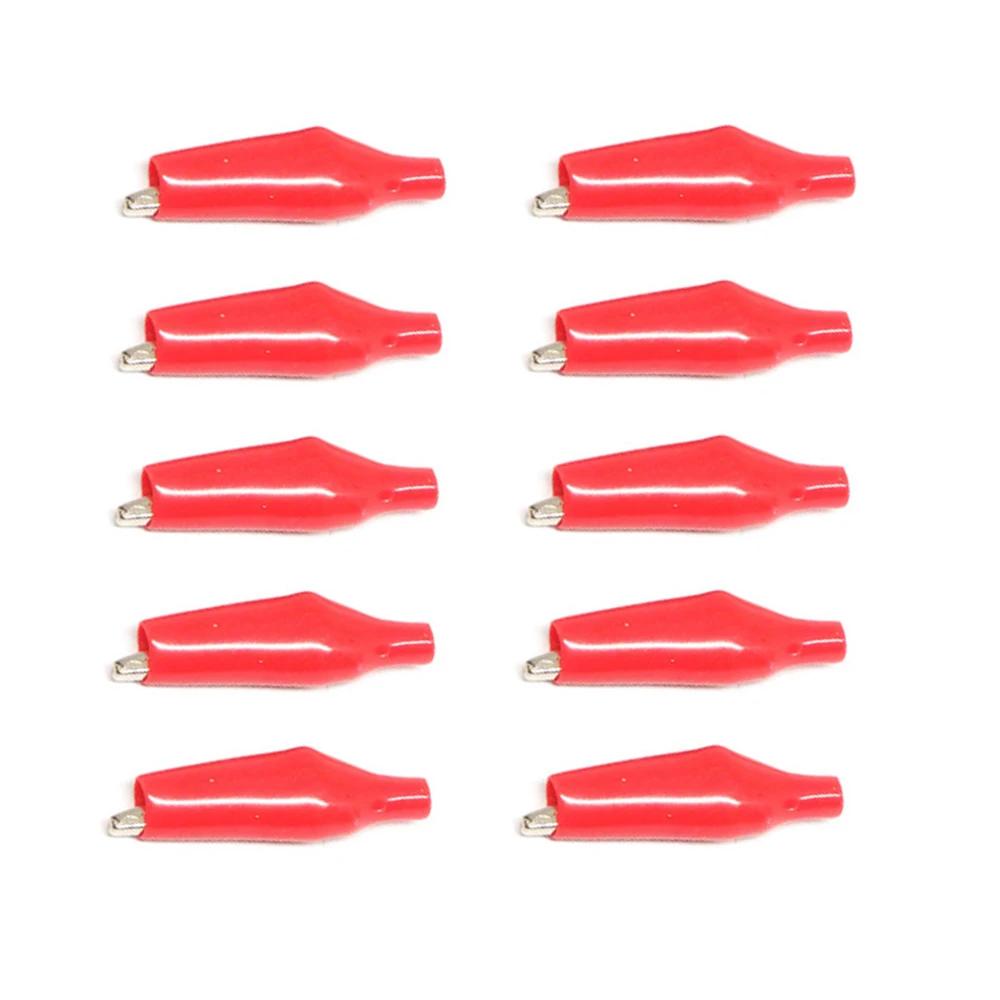 Metal Alligator Test Clips G98 Electrical Crocodile Clamps Red Black Insulated Cover for Car Battery Circuit Testing Tool