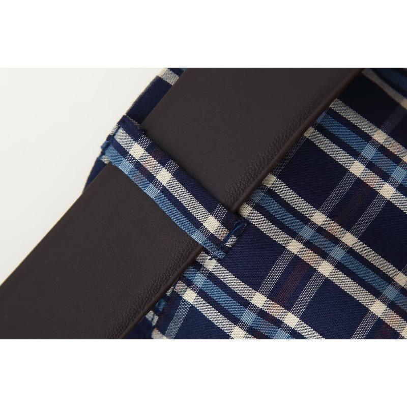 Women's Chic Retro Plaid Anti-Exposure Half Skirt - Summer Versatile Slimming Bud Design