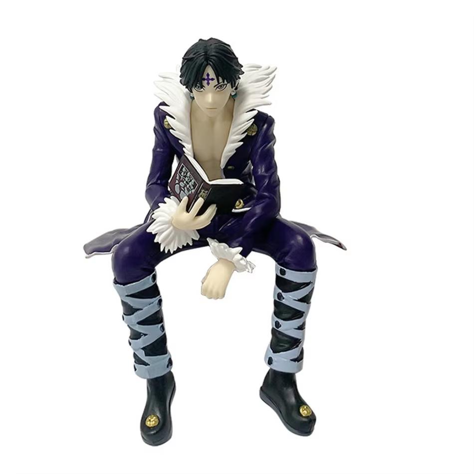 11.5-14cm Full Time Hunter Anime Handmade Siso Xiaojie Kulolo Sitting Character Handmade PVC Model Ornament Birthday Gift