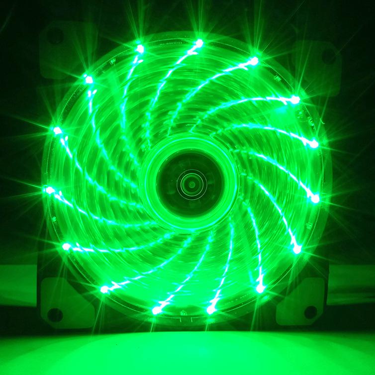 Cool Moon Dual Aperture Silent LED 12cm Double Ring Case Fan