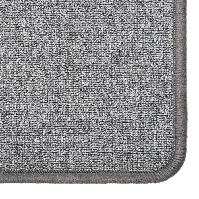 VidaXL Tapis de couloir Gris foncé 80x400 cm