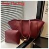 Pu Large Capacity Foldable Womens Tote Bag With Zipper Closure For Daily Use
