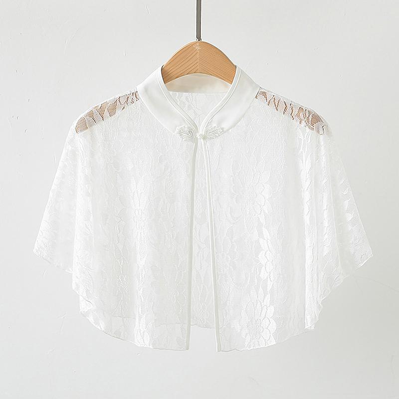 Chiffon Short Outer Wear Sunscreen Shawl Women Sun Clothing Summer Spring Sun Protection Cloak Lace Thin Jacket