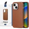Dux Ducis Naples Hülle iPhone 14 Plus magnetische Lederhülle MagSafe braun