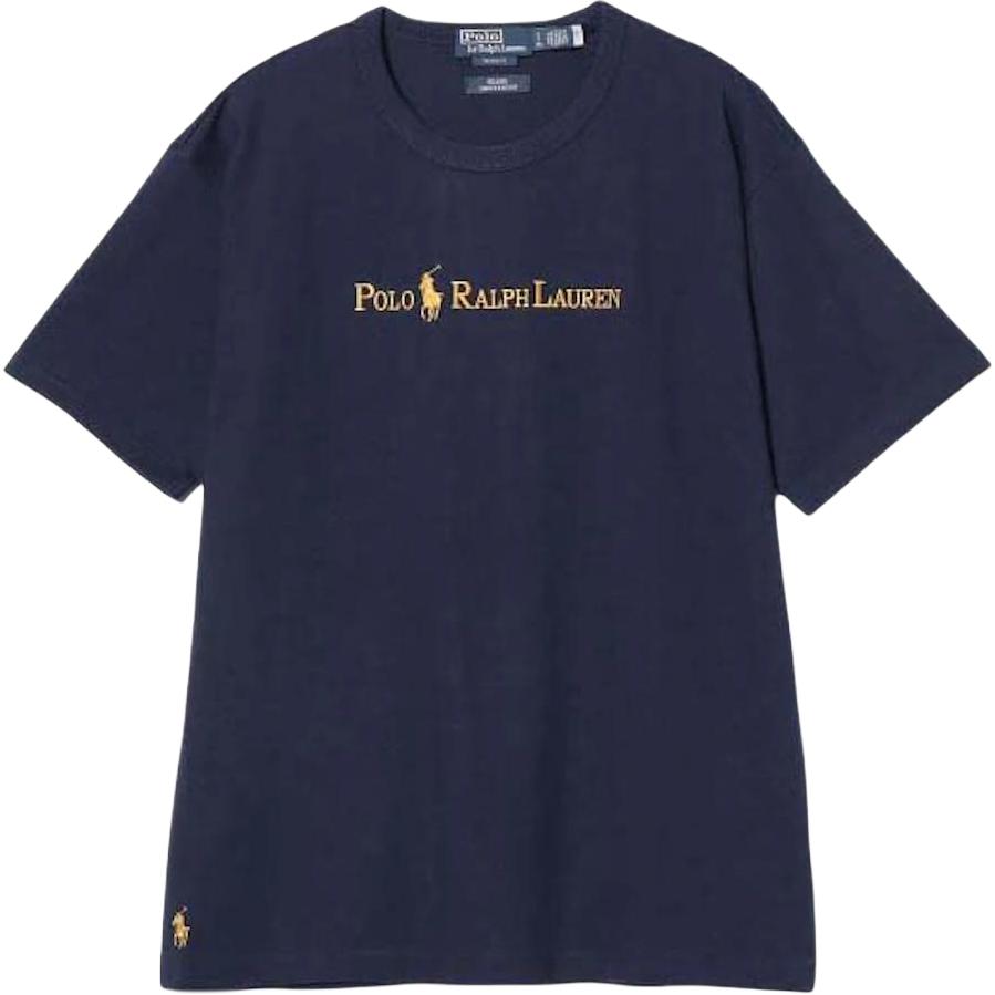 Polo Ralph Lauren Logo Crew Neck Short Sleeve T-Shirt Men Tops Navy-Blue 11-04-0510-770