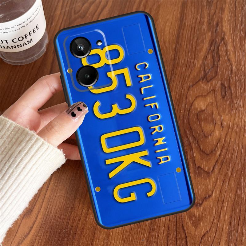 

Retro License Plate Number For Realme 15 Pro GT7 GT6 10 11 12 13 14 Pro Plus C75 C71 C65 C63 C61 C53 C67 C35 C55 Case Realme C15