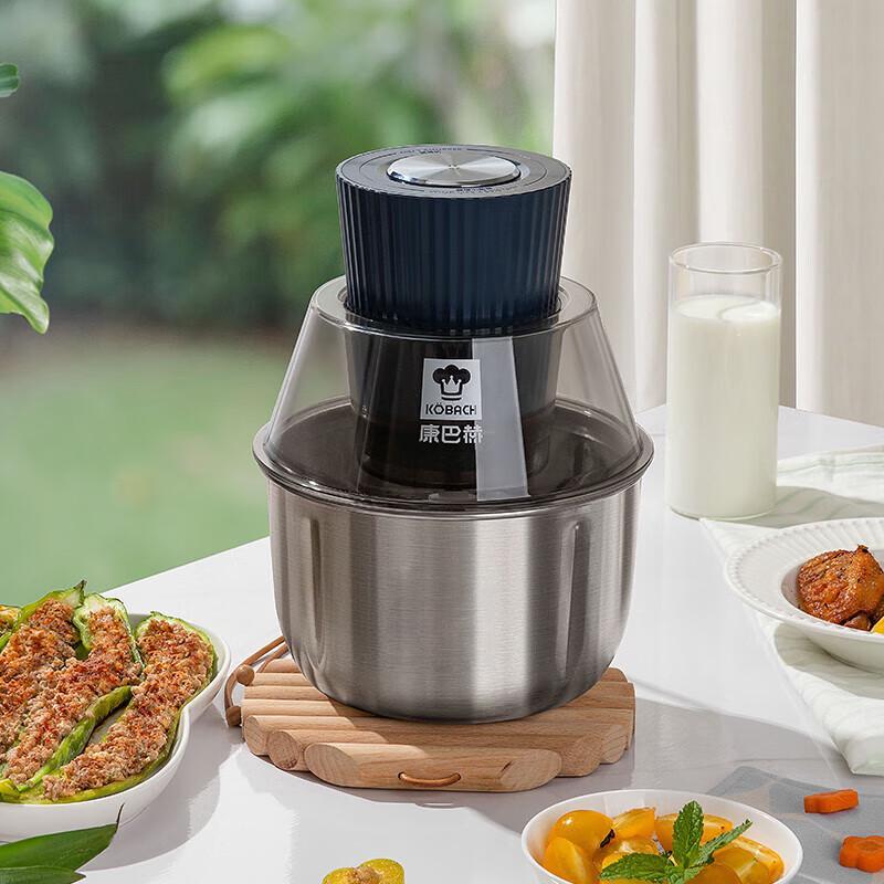 Kombach 1.8L Stainless Steel Wok with Meat Grinder