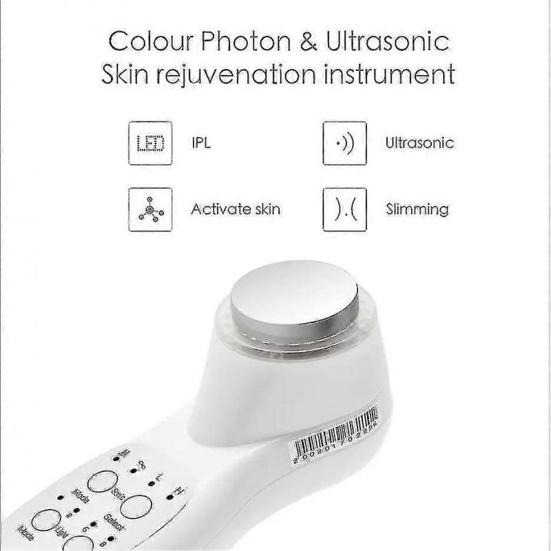 Instrumento Ultrassônico de Rejuvenescimento da Pele com 7 Luzes Coloridas LED - Ri