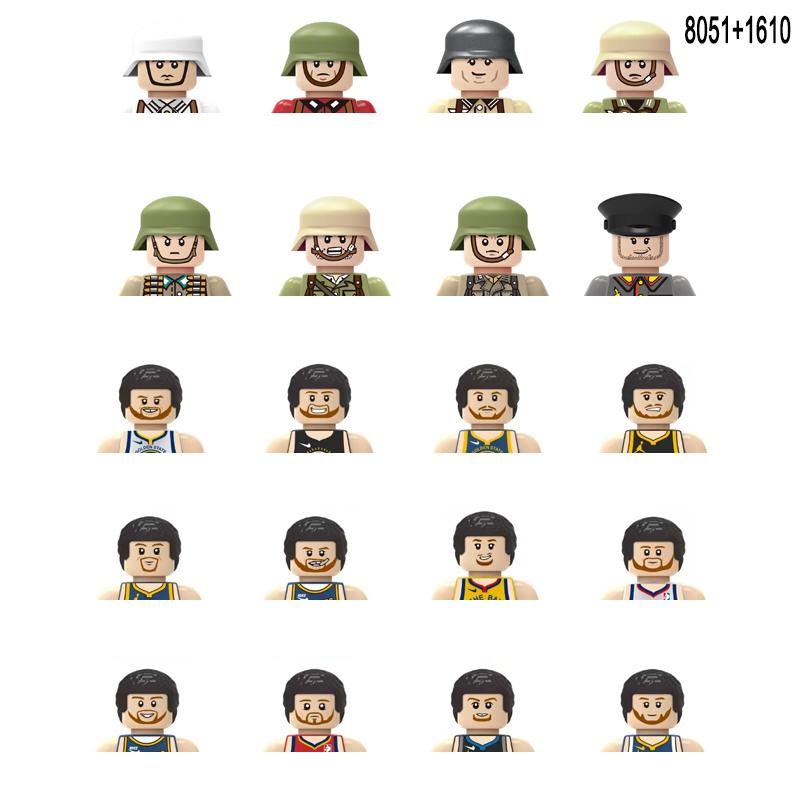 Non-Toxic City Characters Action Figures Building Blocks Policeman Teacher Fireman Occupation Mini Figurine Dolls Bricks Set Children Toys