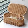 Mehrzweck-Rattan-Handgewebte Aufbewahrungskorb-Designs für Schränke, praktisch für die Heimdekoration und Aufbewahrungslösung