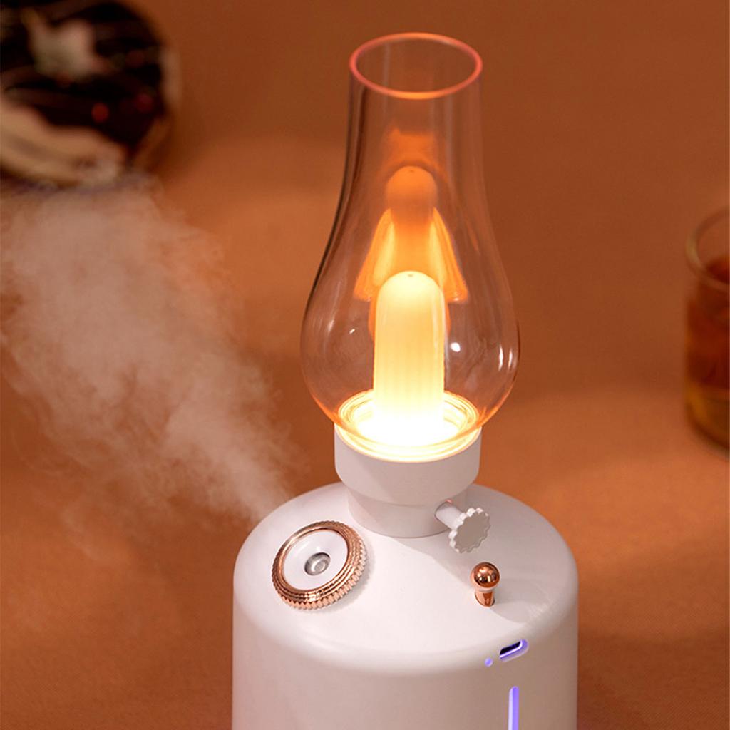 Vintage Light Humidifier Quiet USB Charging Dimmable Small   Diffuser Humidifier Desk Lamp for Bedroom   Living Room