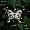 Silver Irregular Electroplated Christmas Tree Ornaments - Glossy Plastic Pendants In Stock