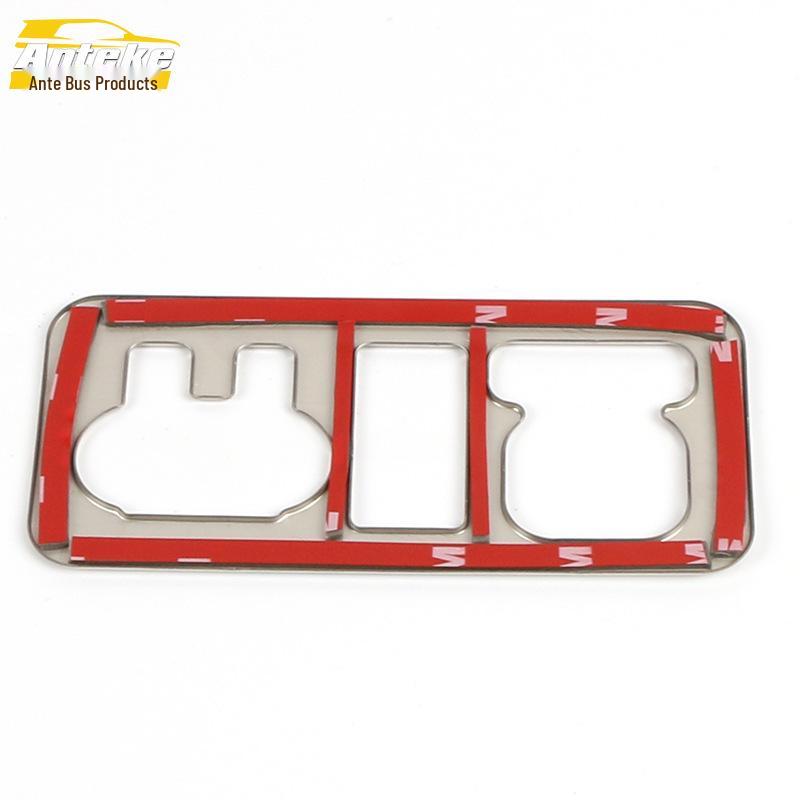Mustang T70 Headlight Control Switch Decorative Frame in Stainless Steel