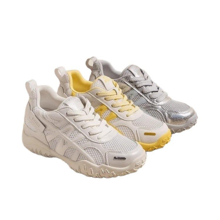 7Cm inner height increase German training shoes women's 2025 new summer mesh breathable thick sole fashion versatile sports and leisure shoes