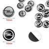 New Metal 14mm Opel Car Remote Key Fob Emblem Badge Radio Button Sticker Replacement for Astra Mokka Insignia Zafira Corsa Tigra