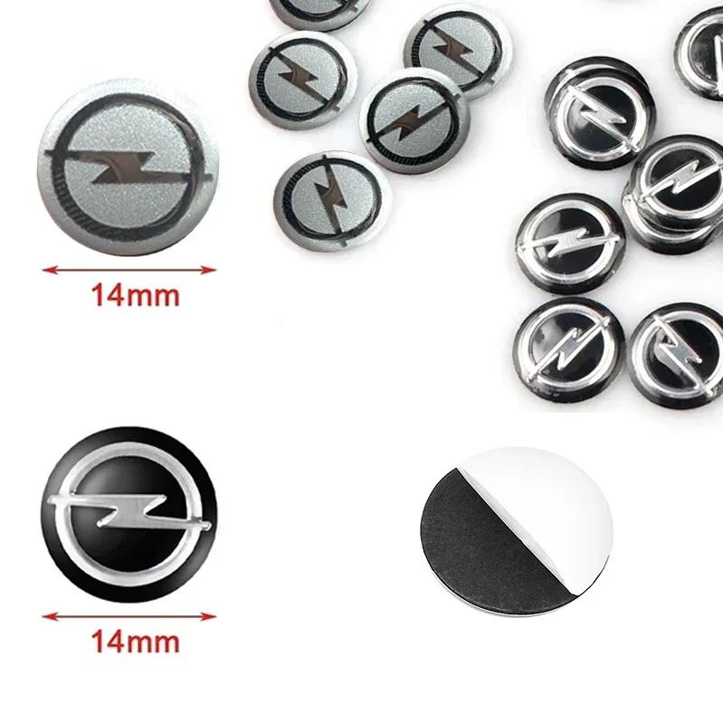 New Metal 14mm Opel Car Remote Key Fob Emblem Badge Radio Button Sticker Replacement for Astra Mokka Insignia Zafira Corsa Tigra