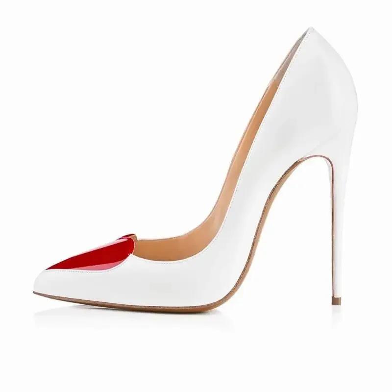 

Жіночі туфлі-човники з гострим носком у формі серця на шпильці, на замовлення, шикарні дизайнерські жіночі туфлі, неглибокі, для вечірки, сукні, весільні 38