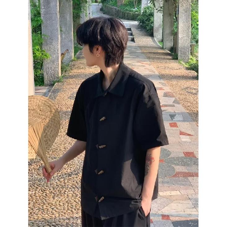 Flip Collar Short Sleeved Polo Shirt Men'S Trendy Brand Summer T-Shirt Korean Version Slim Fit Trend Versatile T-Shirt Top