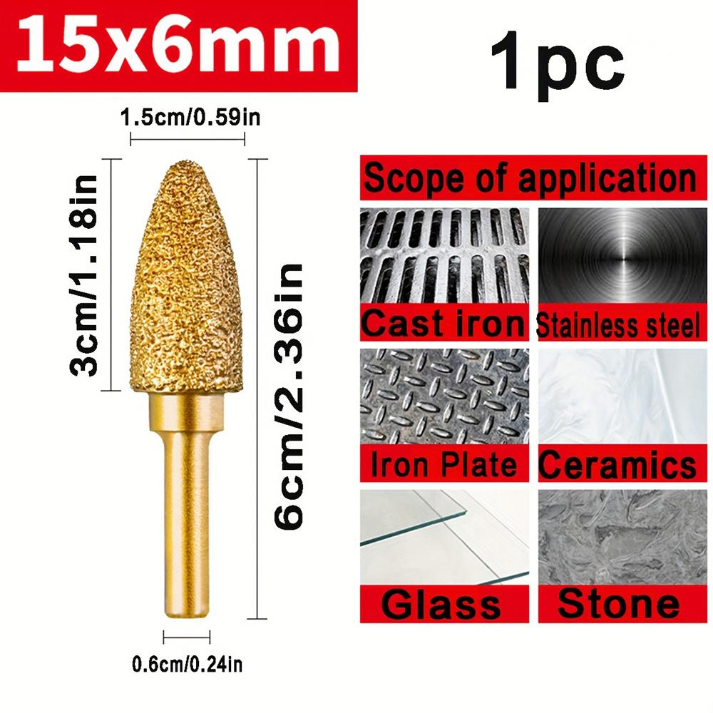 Cap de șlefuit cu diamant Ascuțire Slefuire manuală Burghiu electric Slefuire metale Lipire Tijă de șlefuire pentru plăci ceramice Piatră de oțel