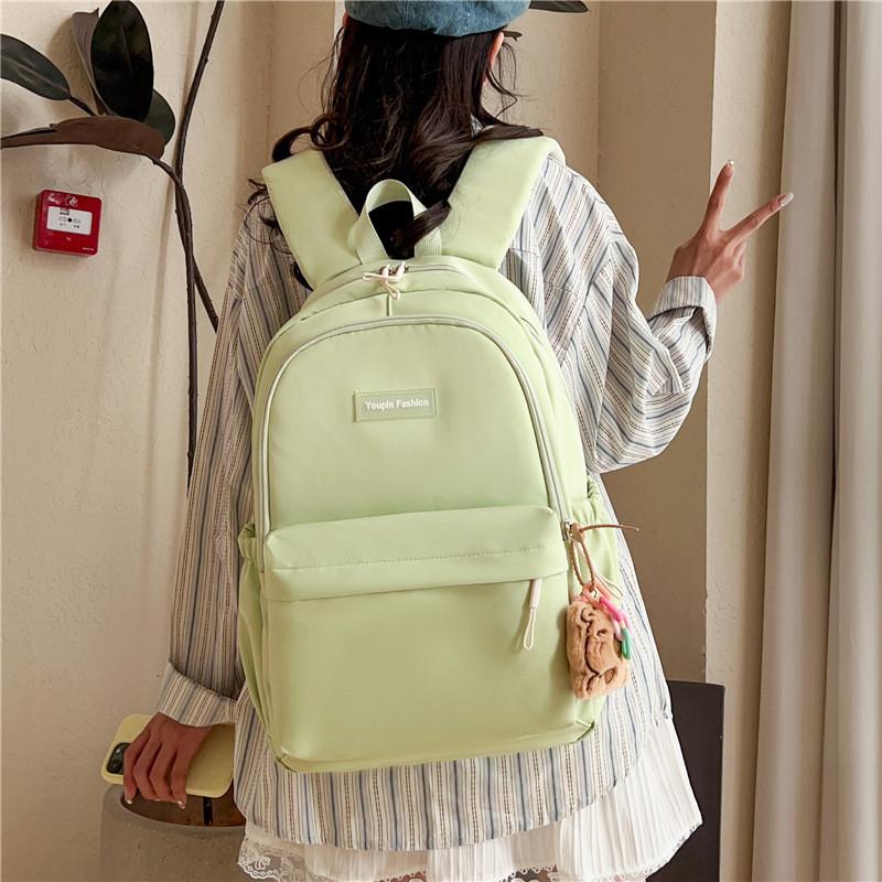 Nylon College Backpack For Girls And Boys With Breathable Cushion Straps For School And Travel