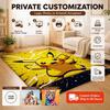 Pikachu Unleashes Rectangular Rug Thick Nonslip Carpet For Gaming Room Play Area Home Party Decor Gift For Friends