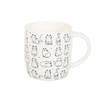 Something Different White Happy Cat Mug