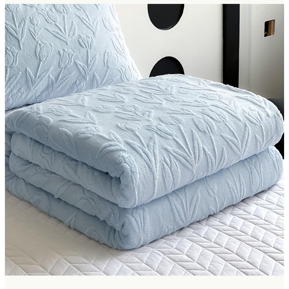 Manta para dormir de terciopelo de conejo de imitación